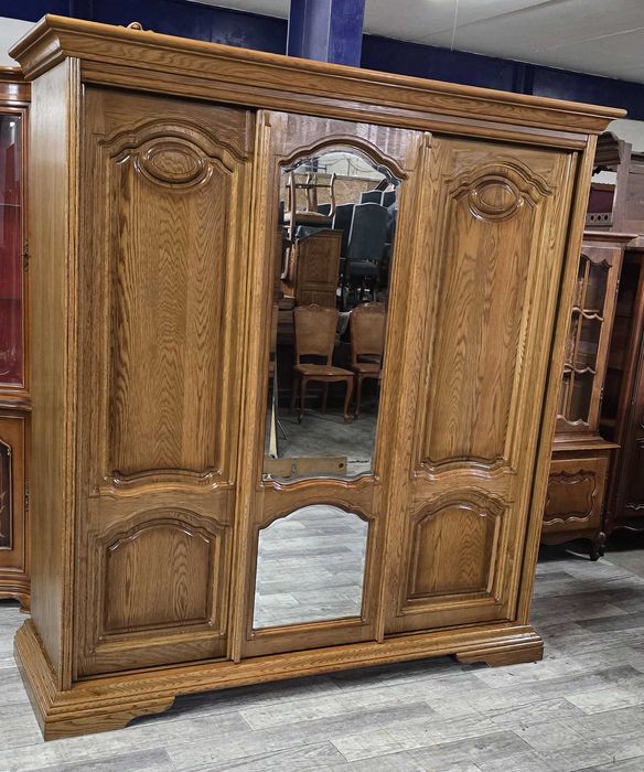 Rustykalny Komplet Mebli Do Sypialni / Sypialnia Dębowa / Przes. drzwi