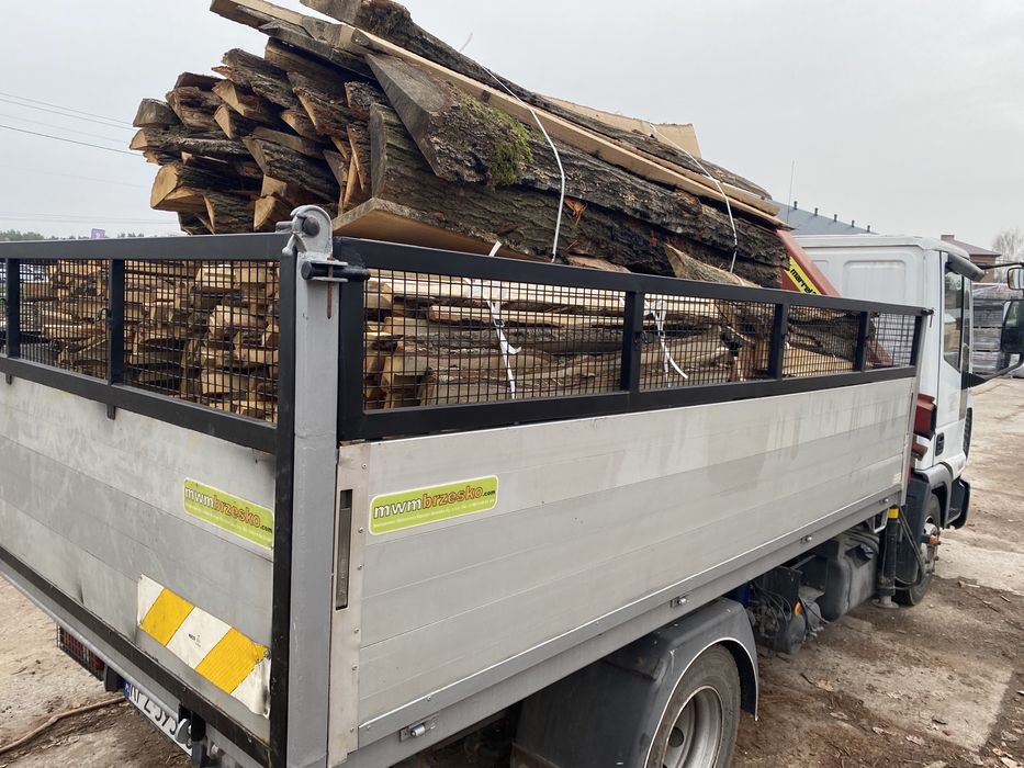Opał drewno opałowe Dąb Zrzyny Oszwary Różne Mix Transport 7.5 mp