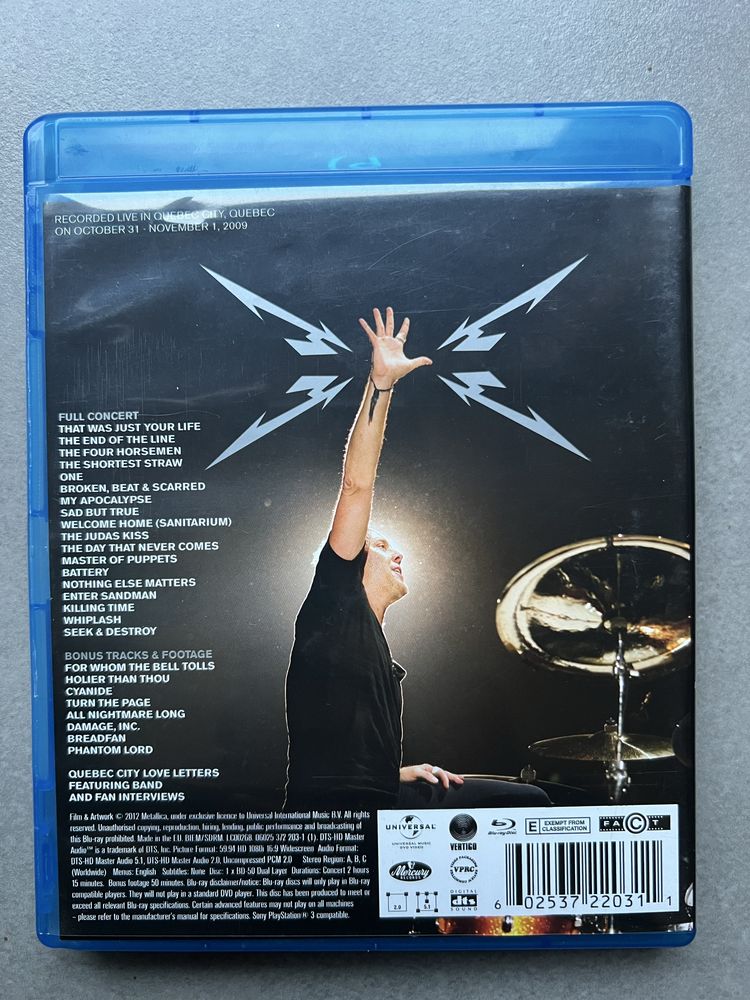 Metallica – Quebec Magnetic (Blu-ray) – koncert z 2009