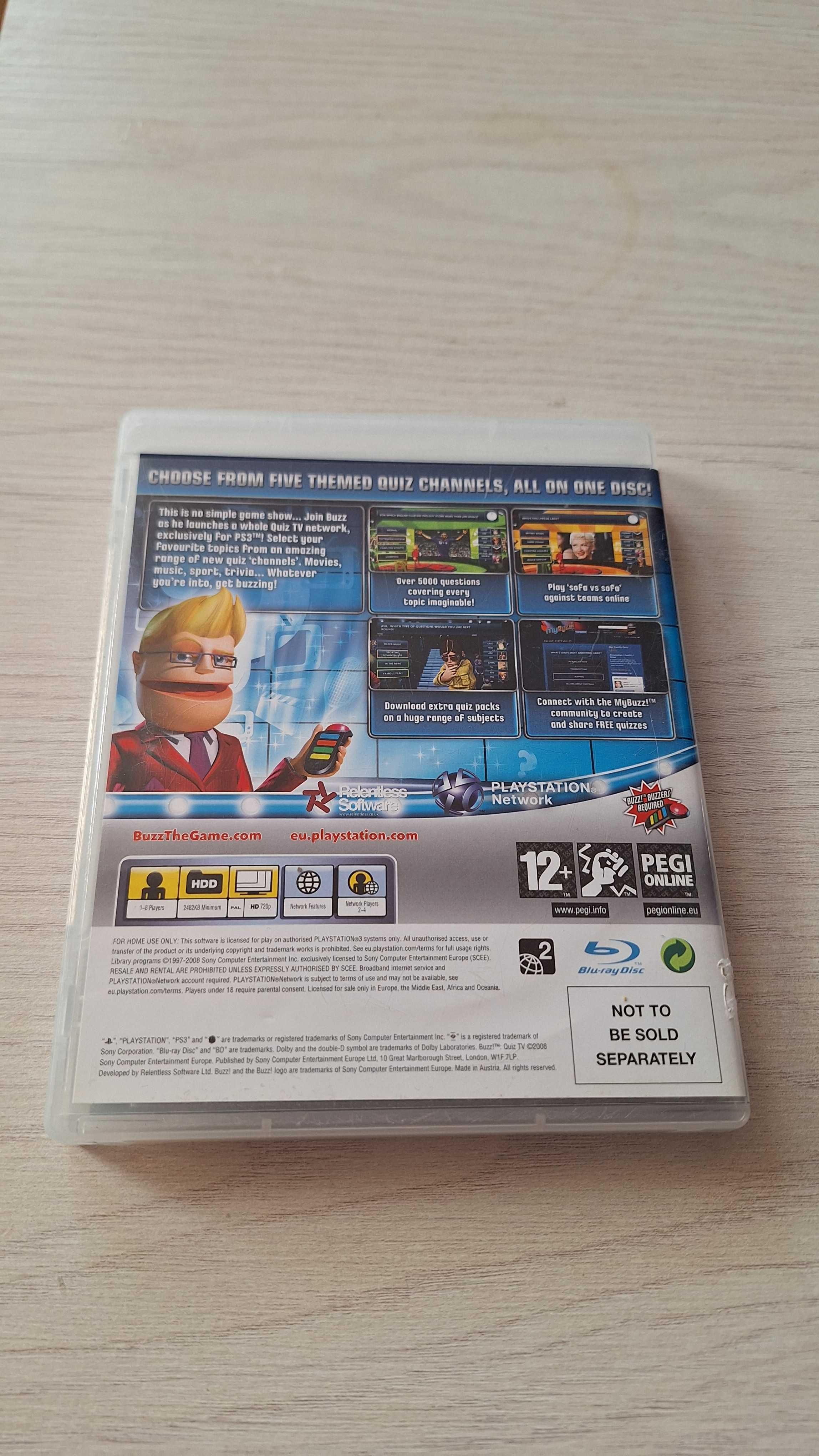 Gra na ps3 Buzz Quiz TV po polsku Dubbing sprawna stan dobry