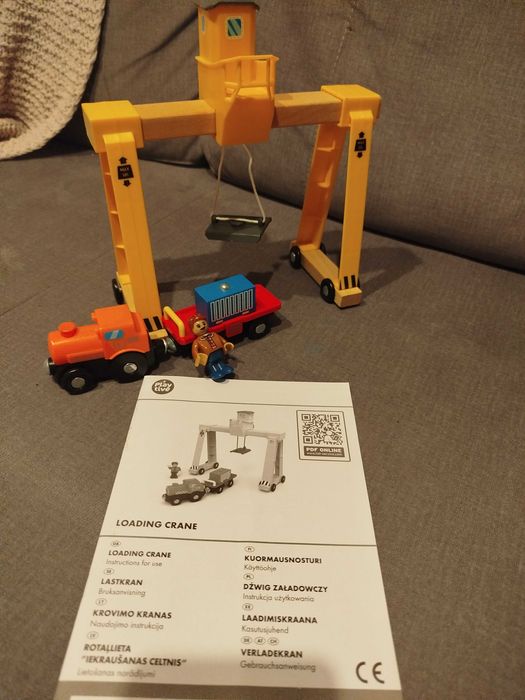 tory drewniane kolejka dżwig playtive lidl