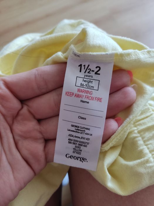 Letni kombinezon krótki dziewczęcy świnka Peppa rozmiar 86