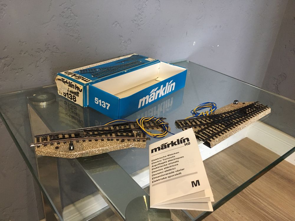 Marklin h0 2x5138 zwrotnice nowe !