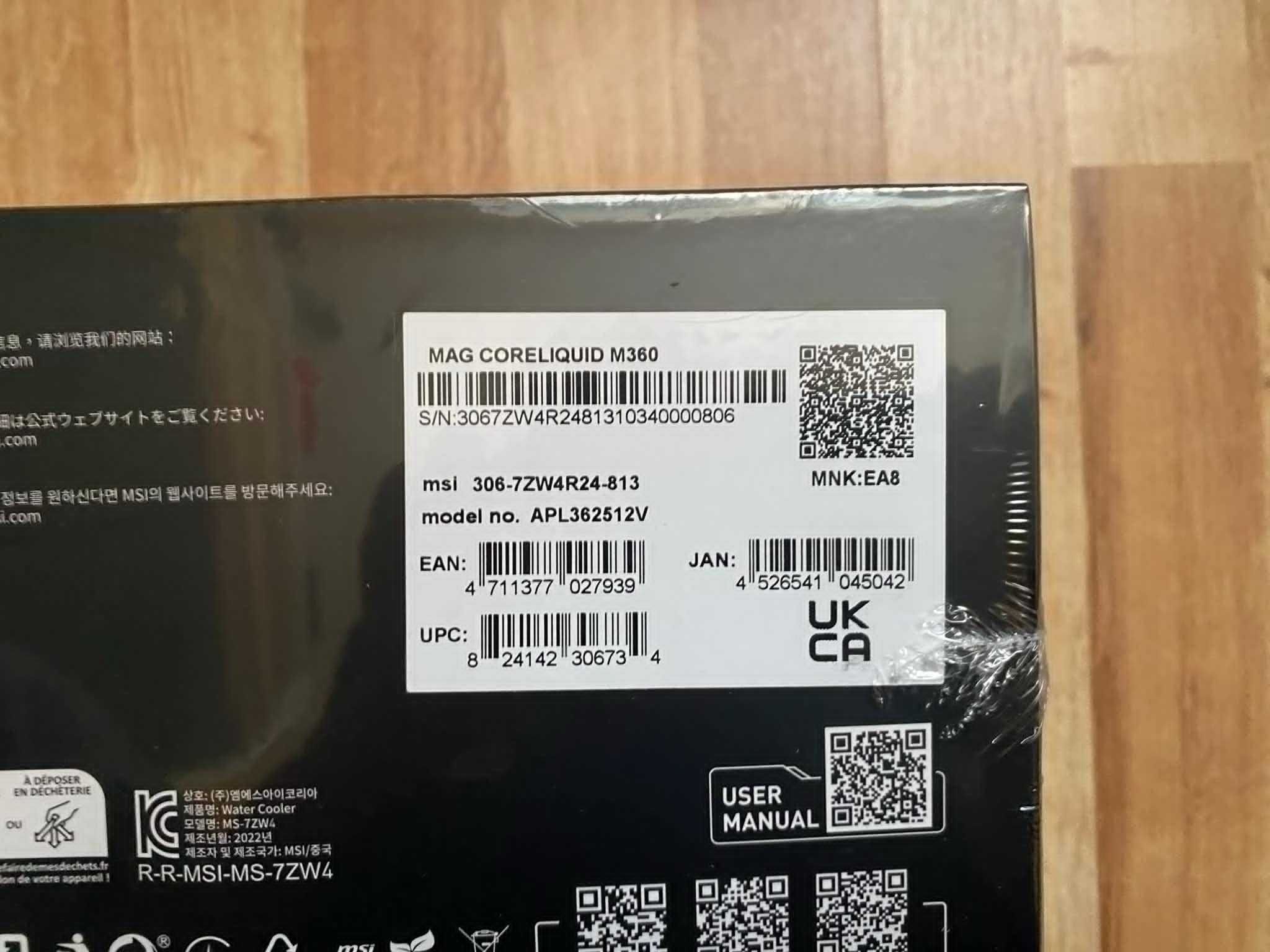 Chłodzenie wodne do komputera MSI MAG Core Liquid M360 3x120mm