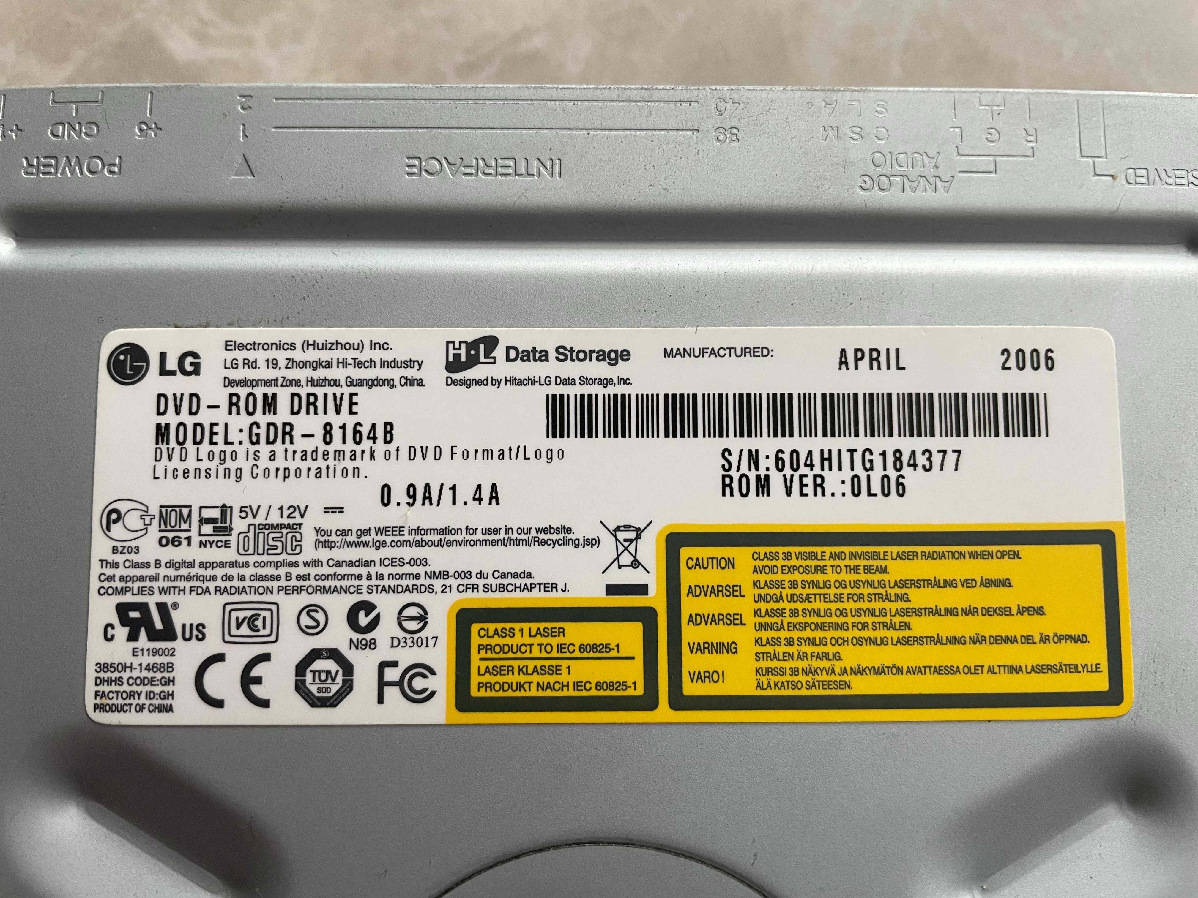 Stacja dysków DVD Drive LG