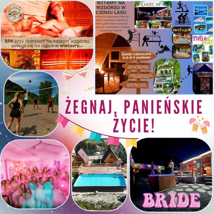 Wieczór Panieński impreza góry jacuzzi sauna balia grill boisko SPA