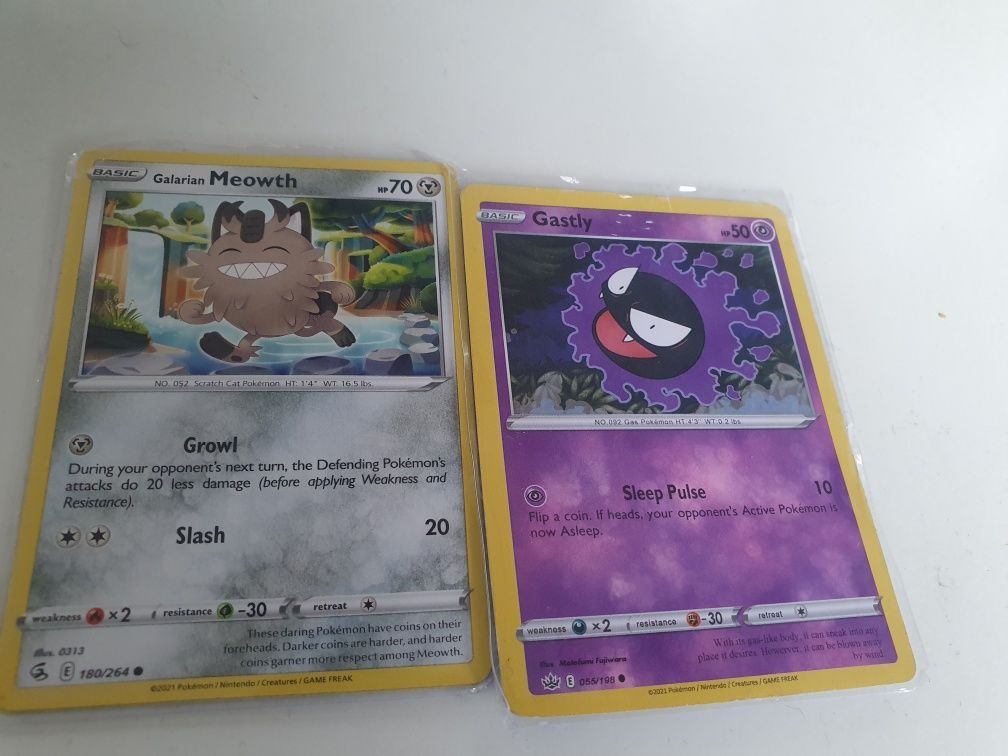 Karty Pokemon nowe powtórki  2 szt