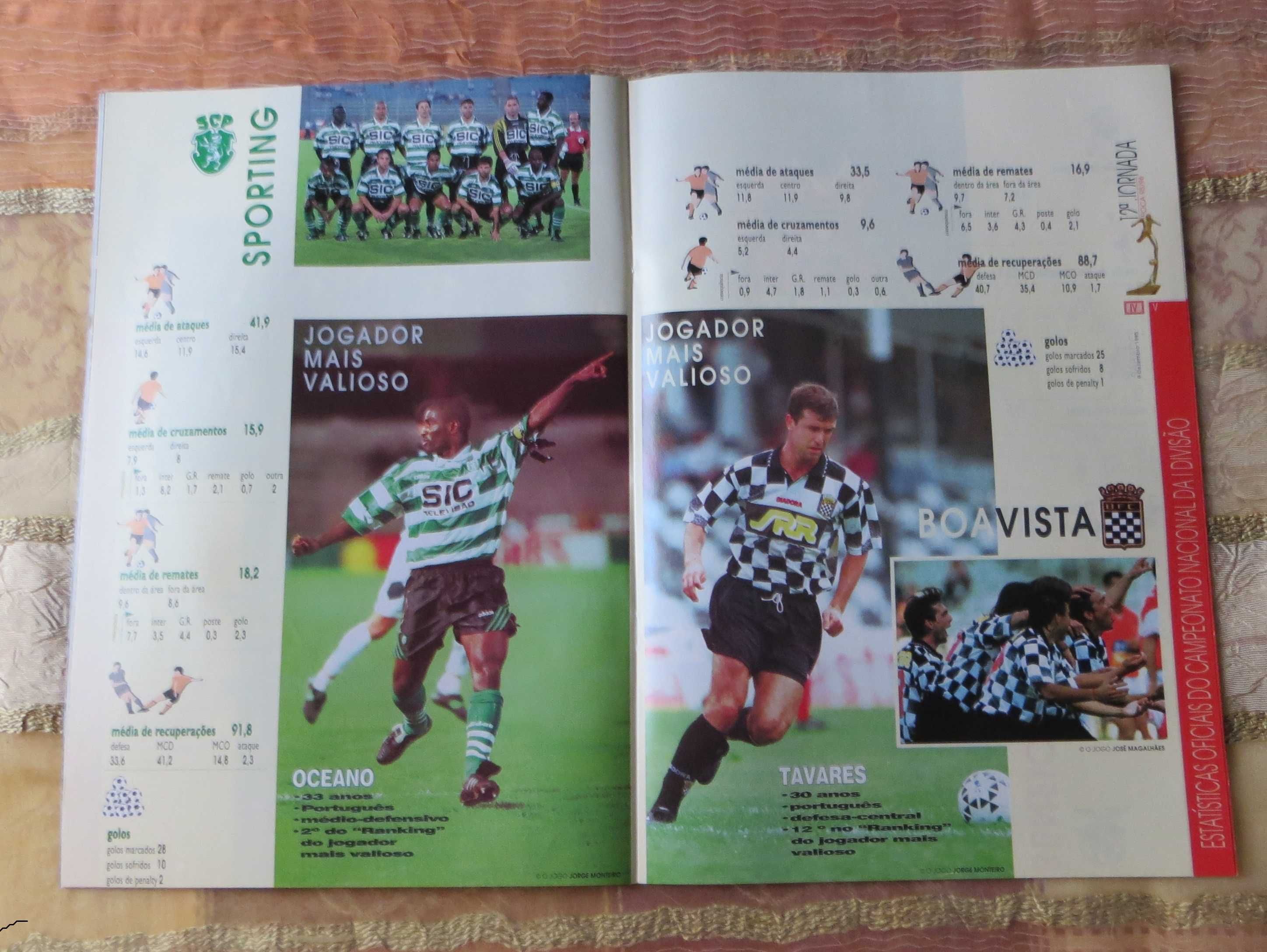 Revista Jogo Estrelas Rui Barros e jogador Sérgio Conceição Felgueiras
