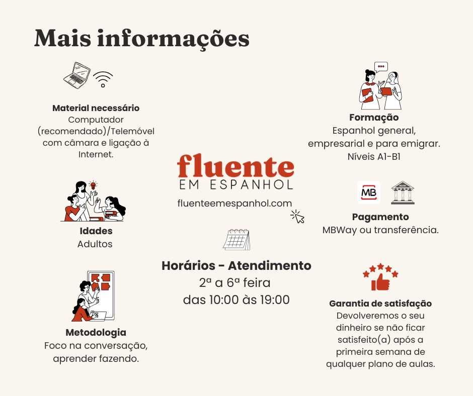 Aulas de espanhol com professora nativa qualificada
