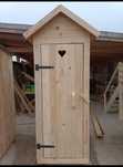 Toaleta drewniana WC kibelek wychodek