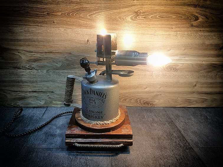 Jack Daniels Fire - lut lampa z Iat 70  kolekcjonerska unikatowy model