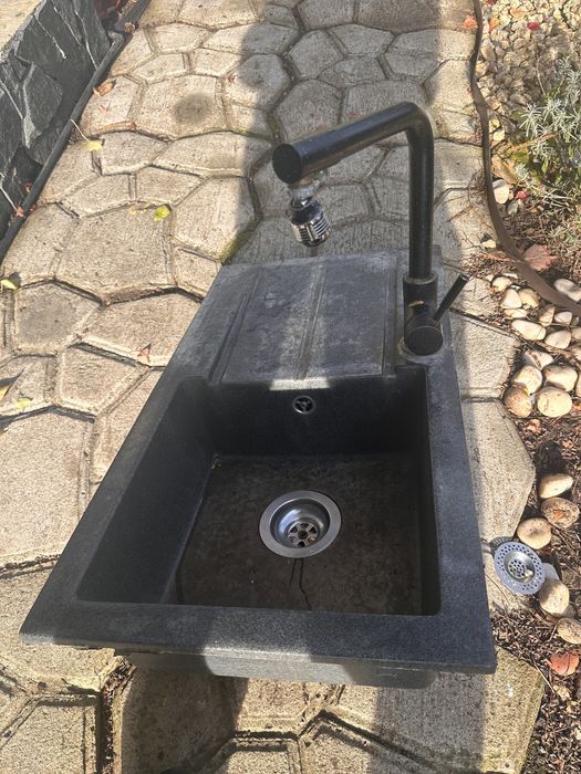 Мойка с краном, кран под фильтр