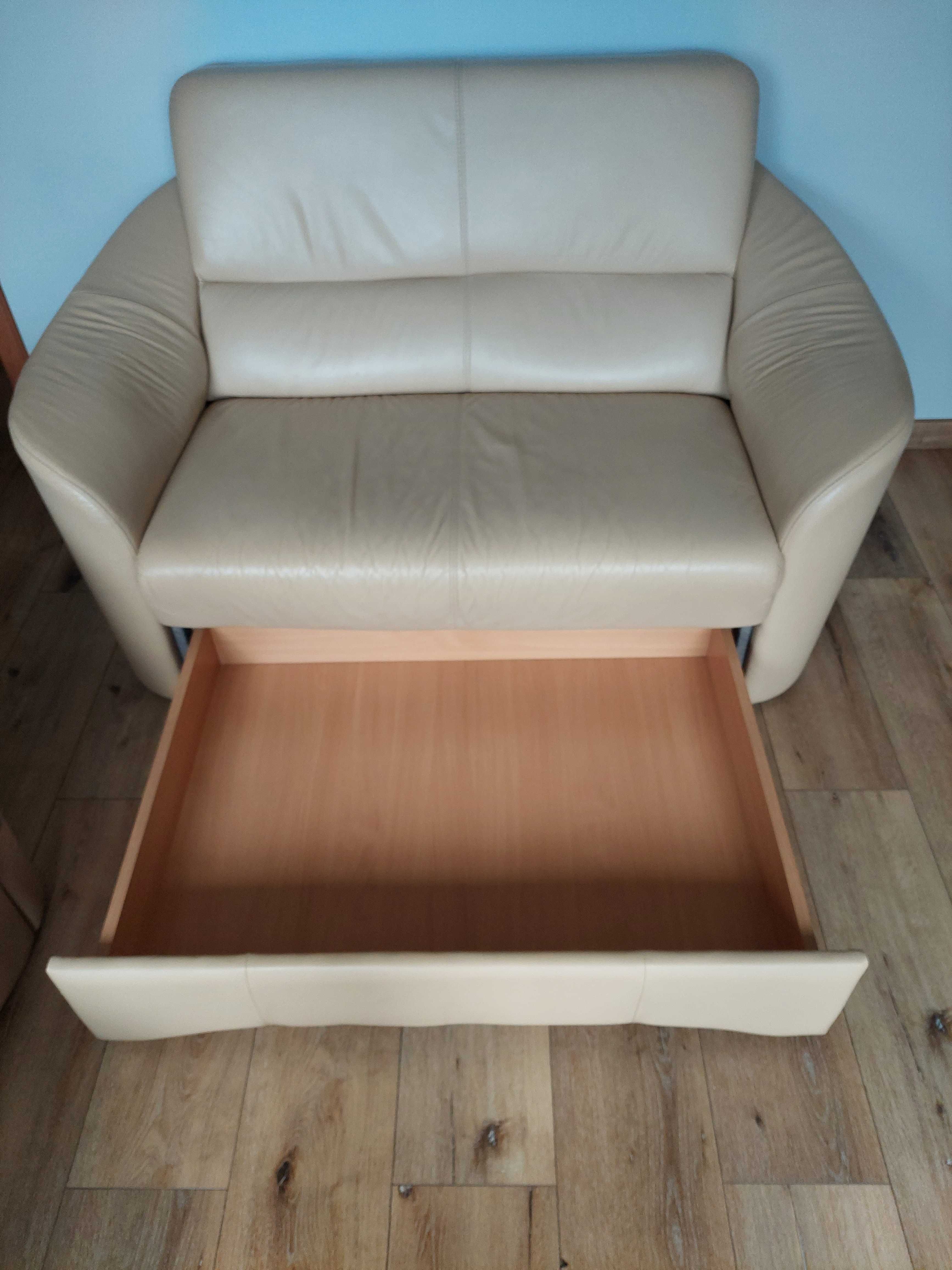 Sofa skórzana dwuosobowa