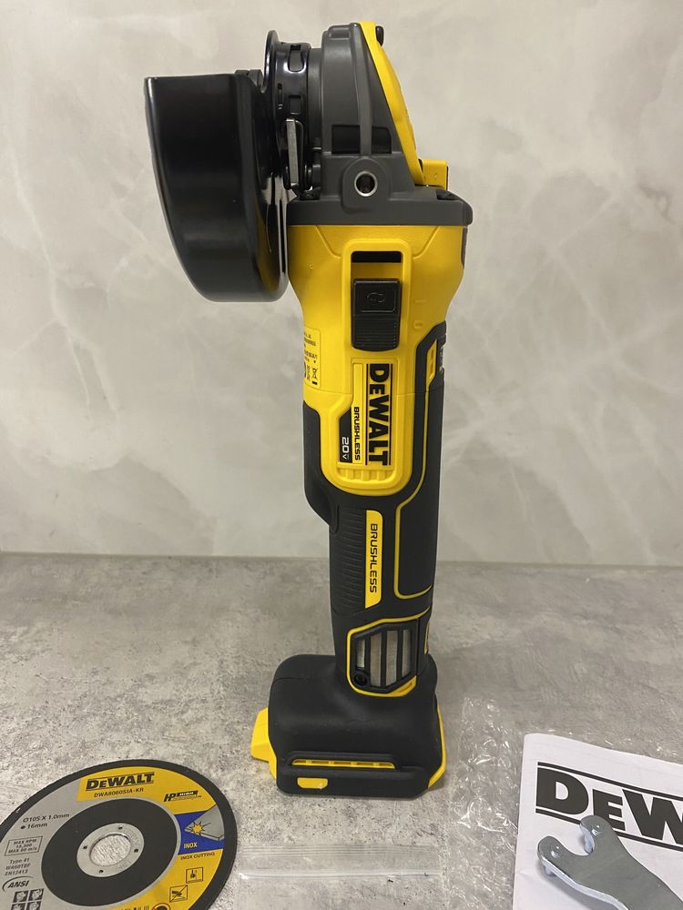 DeWALT DCG409VS FLEXVOLT збірка для Кореї, комплект перехідників