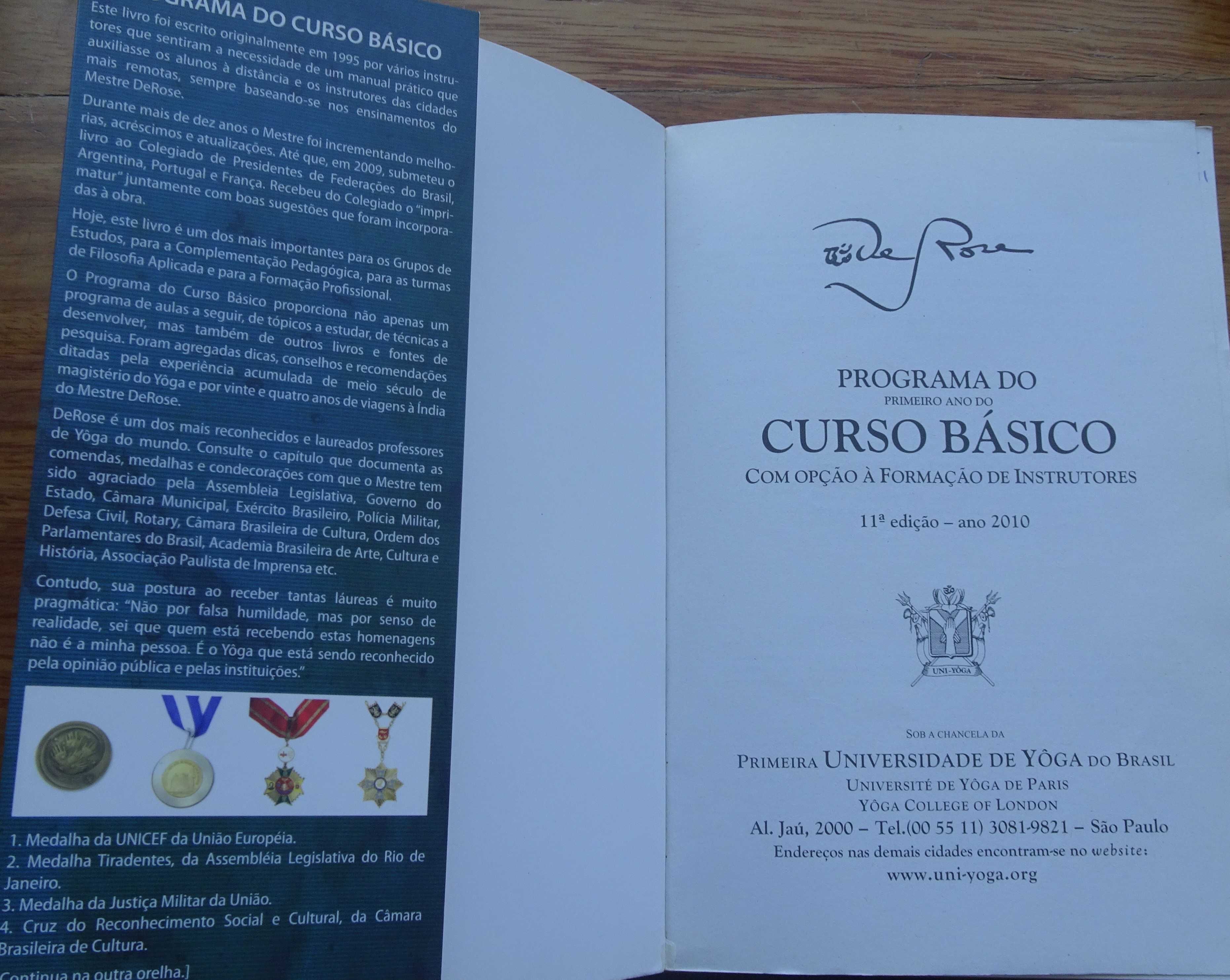 Yôga - Programa do do Curso Básico Com Opção À Formação de Instrutores