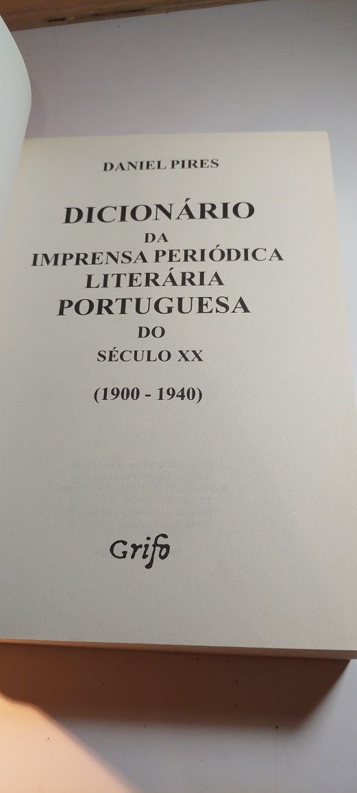 Dicionário da Imprensa Periódica Literária Portuguesa do Século XX