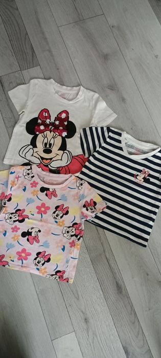 Komplet zestaw koszulek myszka Minnie t.92