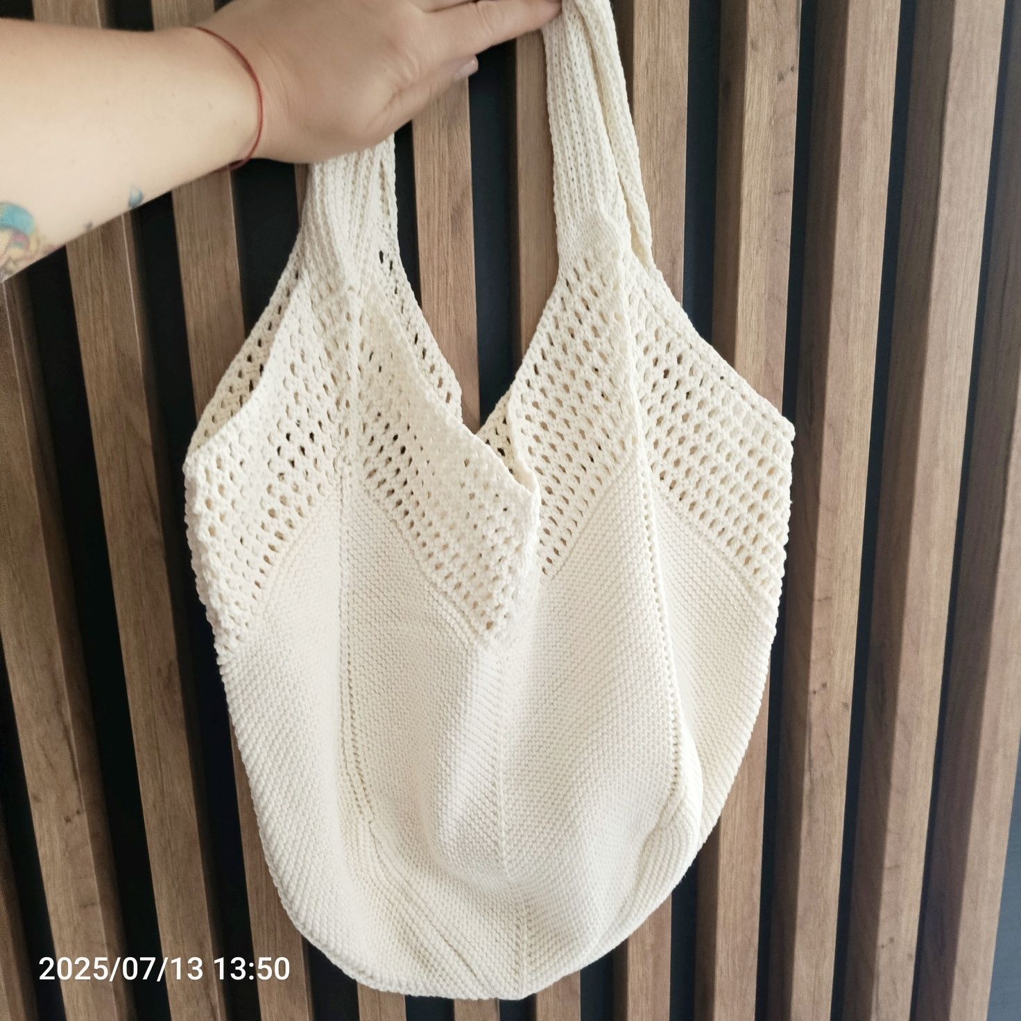 Nowa Boho torba Ala szydełkowa kremowa