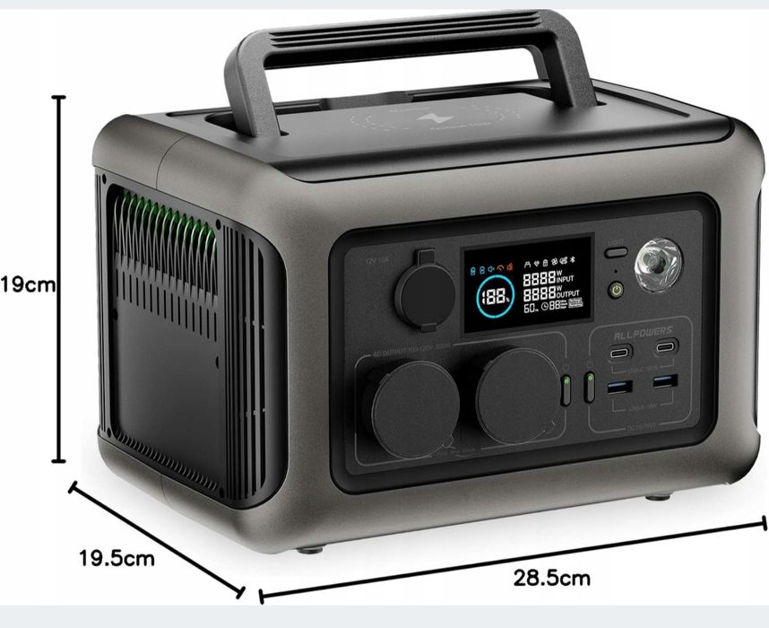 STACJA ŁADOWANIA Allpowers R600 299Wh 600W Magazyn energii POWERBANK