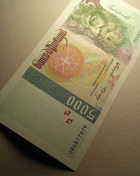 Nota 5 mil escudos 1995 Vasco da Gama NOVA - Envio Gratis