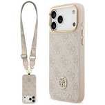 Etui Guess 4G Strass Logo & Big Strap Metal Buttons MagSafe na iPhone