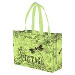 torba na zakupy 8l 34x10x25 vintage zielona 1szt