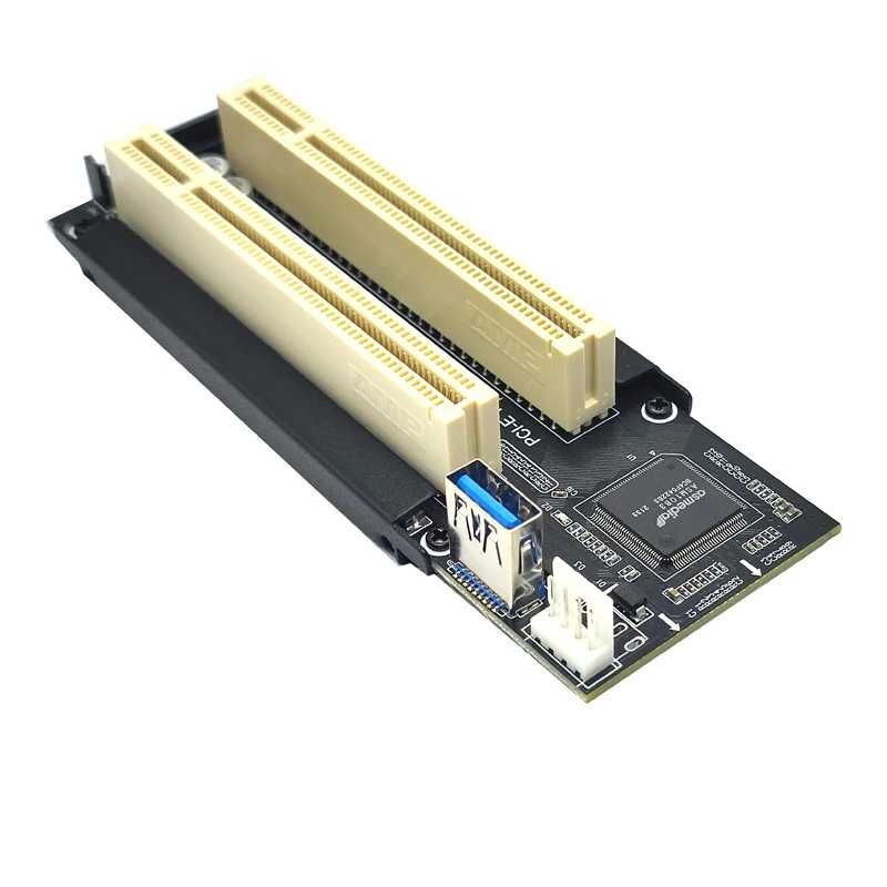 Конвертер адаптер PCI-e x1 и M.2 NGFF в PCI и Dual PCI, chip ASM1083