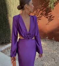 Vestido roxo cerimónia