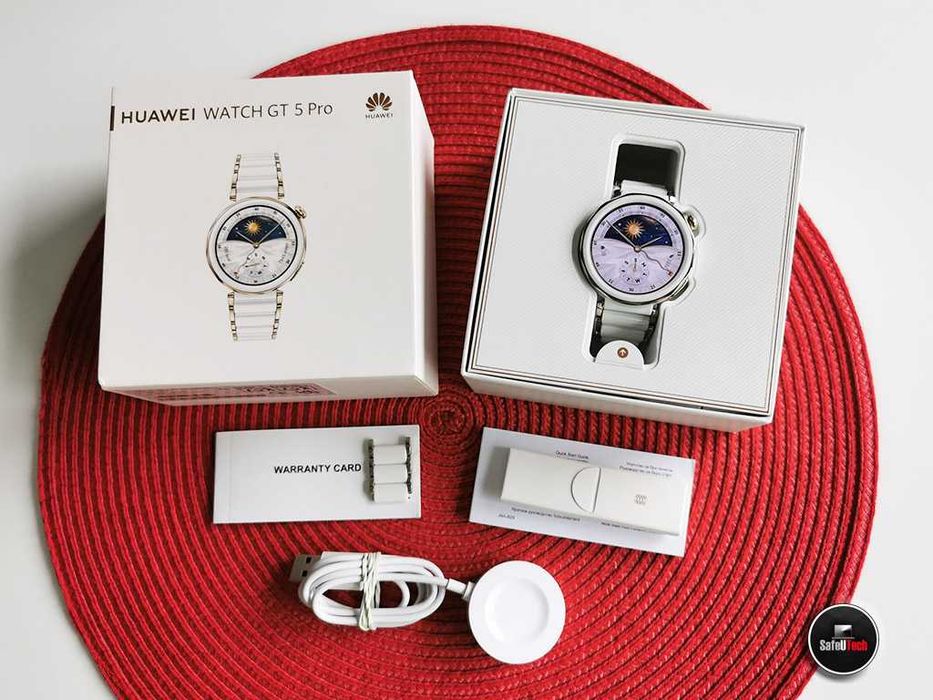 JAK NOWY Huawei Watch GT5 Pro Elegant 42mm Szafir - bransoleta GW.