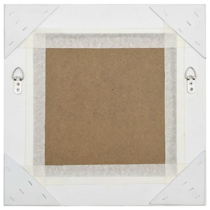 vidaXL Lustro ścienne w stylu barokowym, 40x40 cm, białe