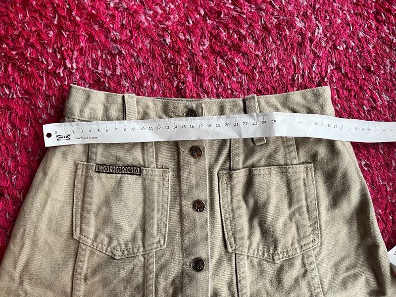 Calvin Klein jeansowa spódniczka z guzikami vintage