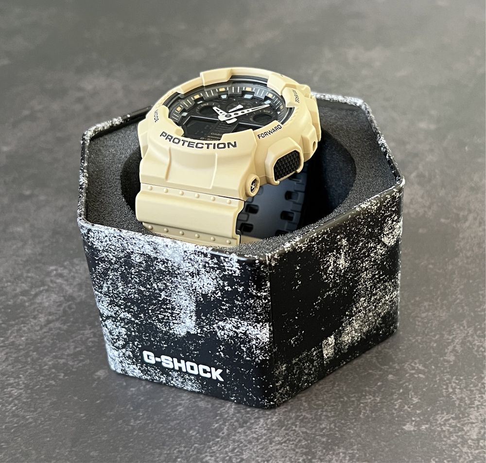 Годинник наручний Casio G-Shock GA-100 L-8A новий оригінал тактичний