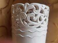 Duży ceramiczny wazon z ażurem