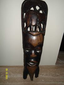 Drewniana sudańska maska