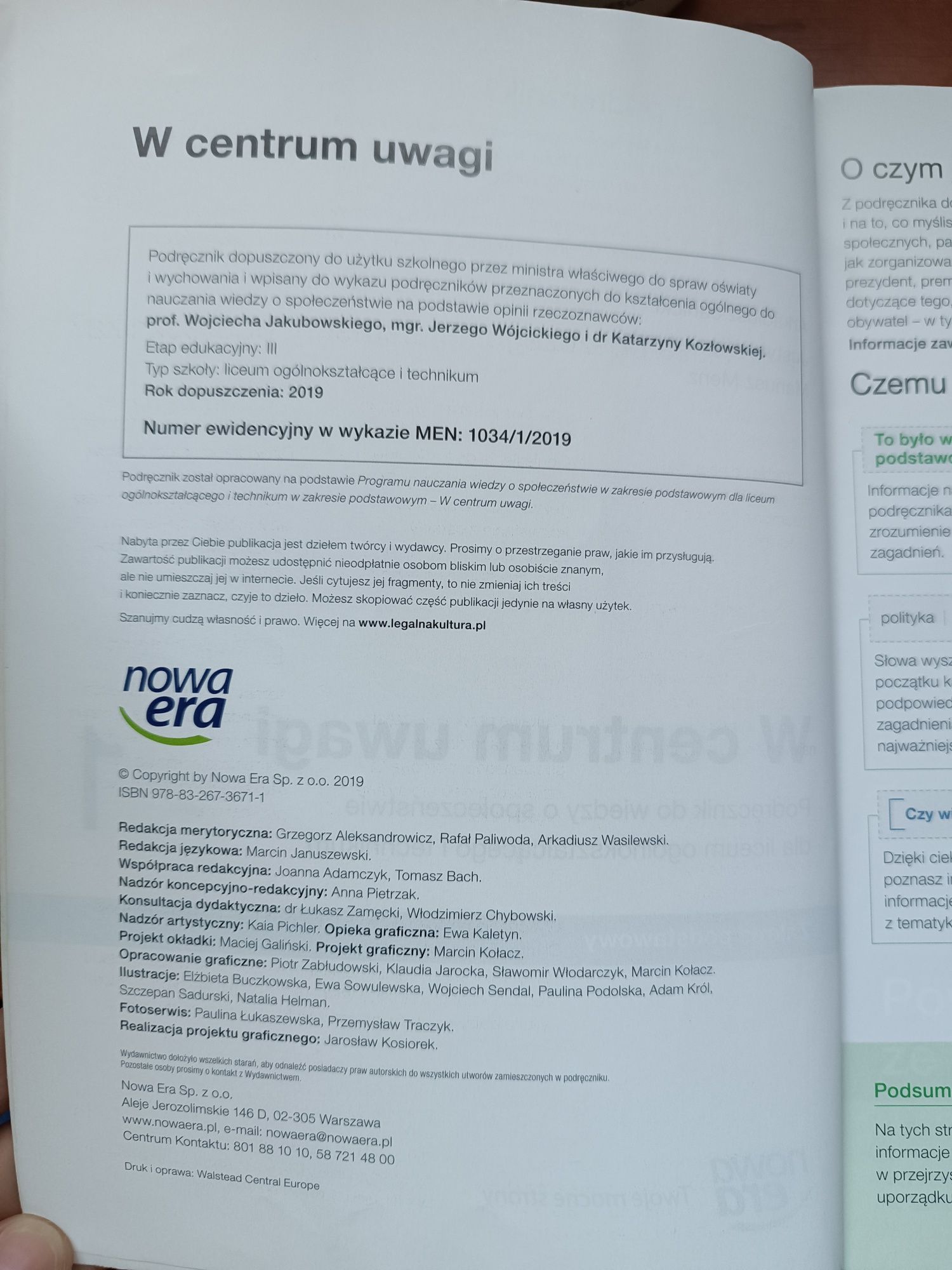 W Centrum Uwagi 1 poręcznik do WOS