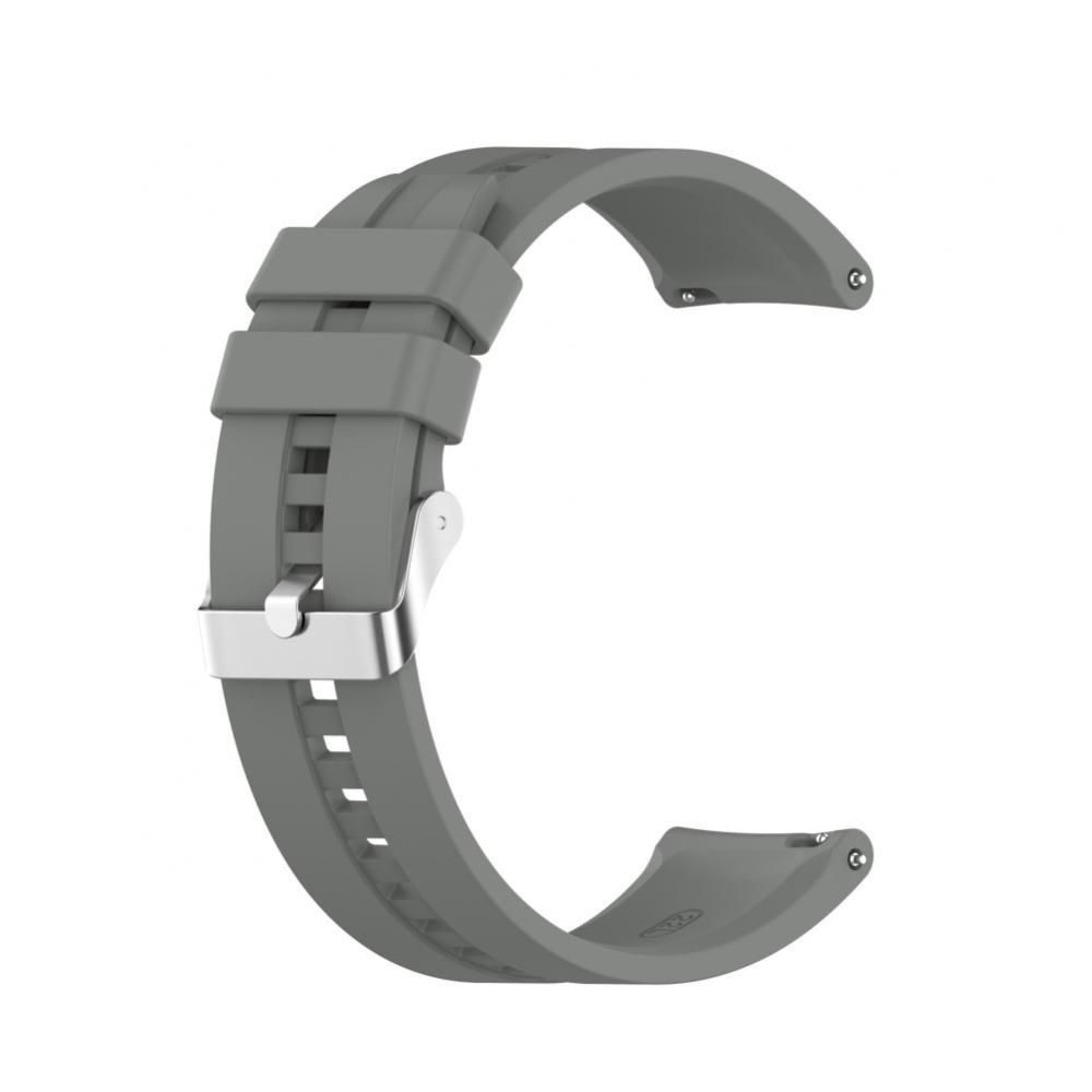 Bracelete 22mm em silicone (Nova) cinzenta