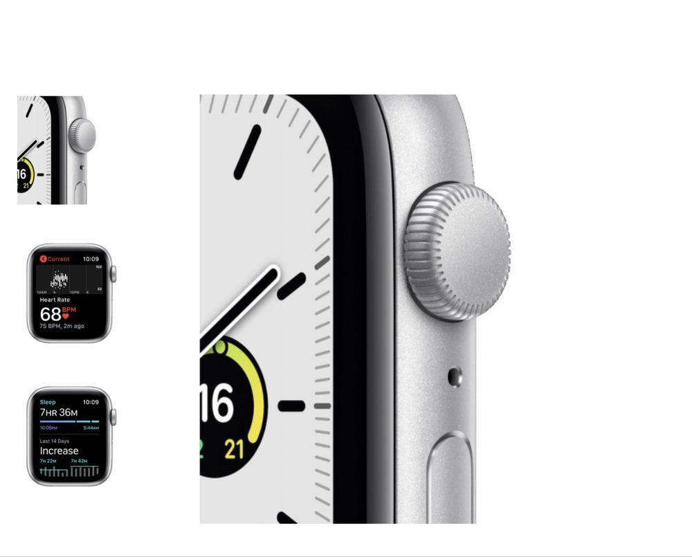 Apple Watch SE GPS 44mm Silver Aluminium
