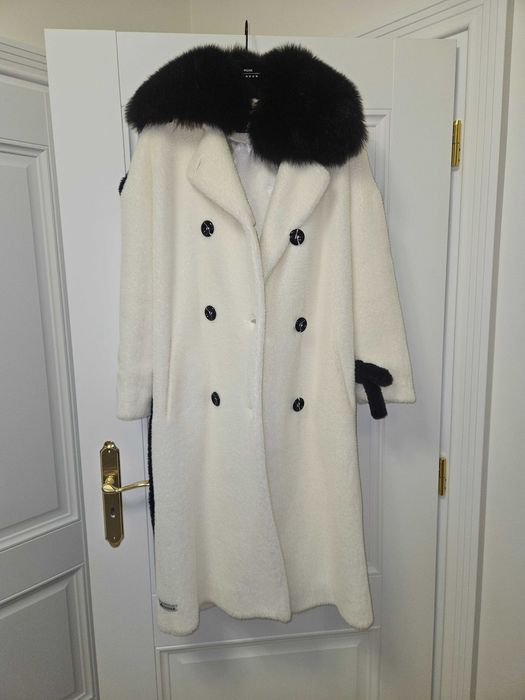 Futro plaszcz z alpaka i lisa nowe nie uzywane