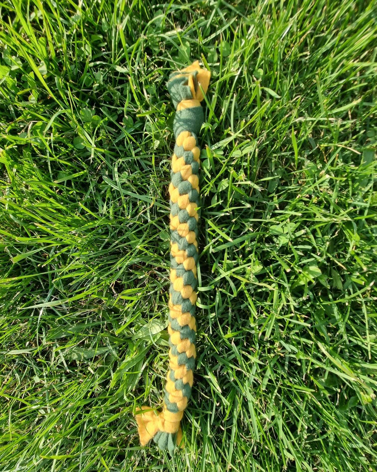 Szarpak dla Psa Handmade ok 40cm-Musztarda po obiedzie
