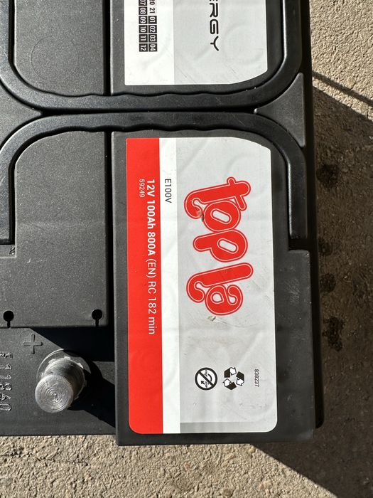 Акб topla 12v 100Ah 800A touareg cayenne q7