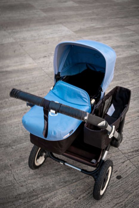 Bugaboo Donkey Twin azul e rosa (Porto)
