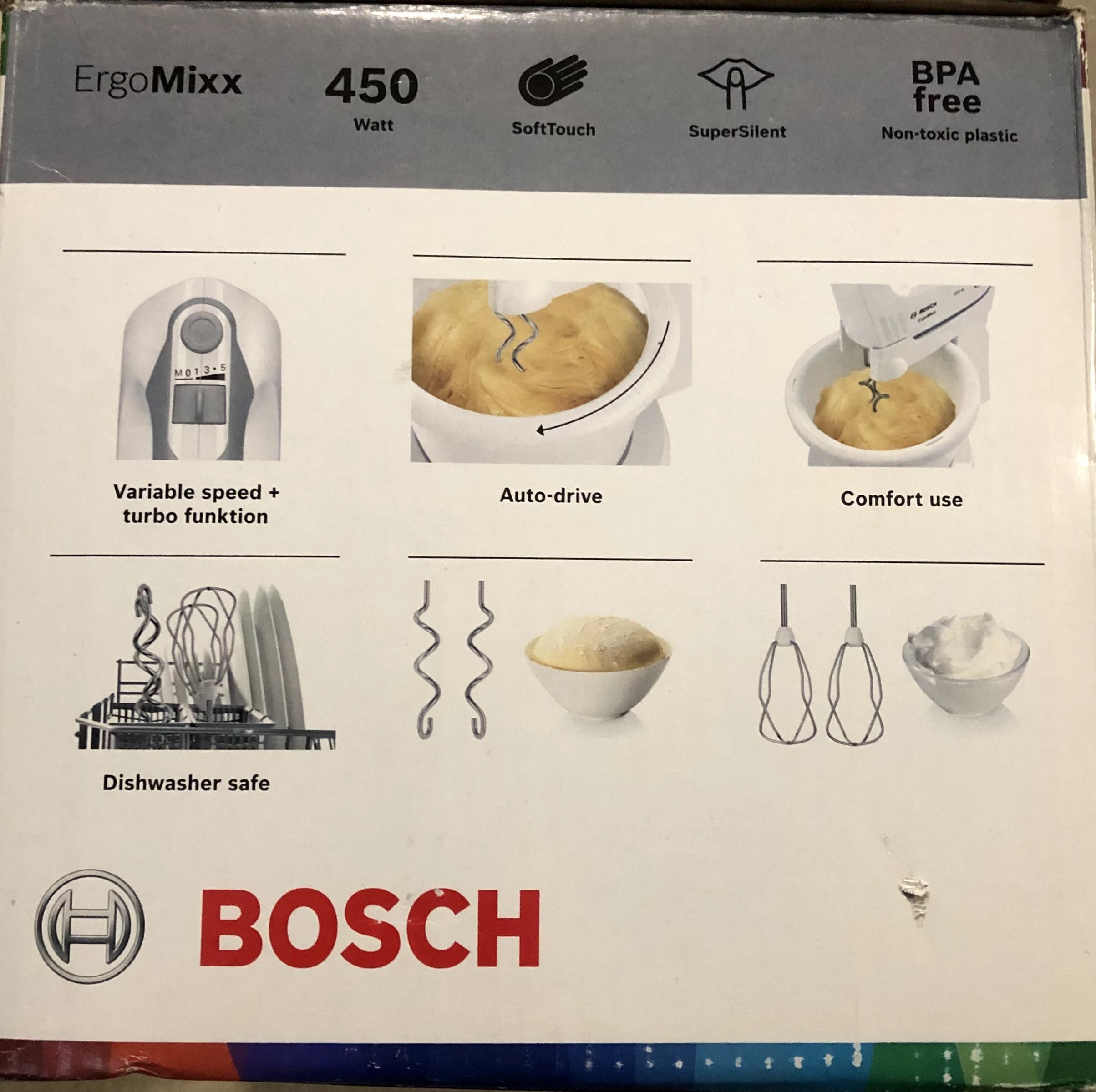 Batedeira Bosh ErgoMixx 450W