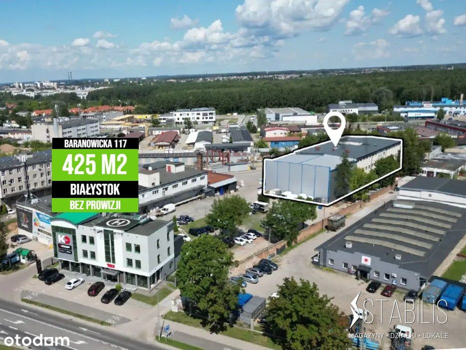 Lokal Magazynowy / 425m2 / Baranowicka
