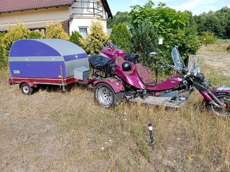 Trajka z przyczepką noclegową