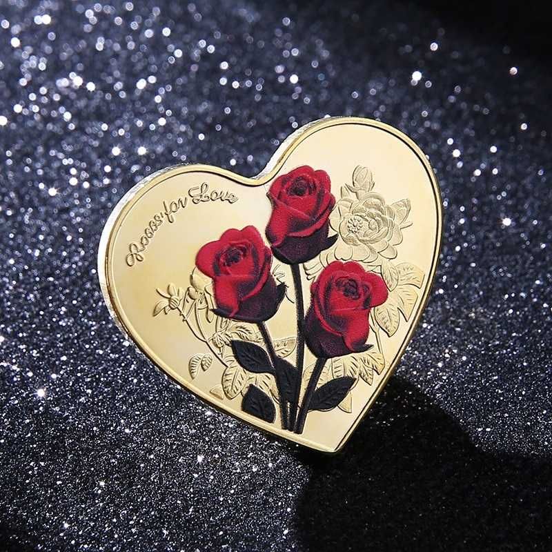 Памятная монета День Святого Валентина I Love You Gold