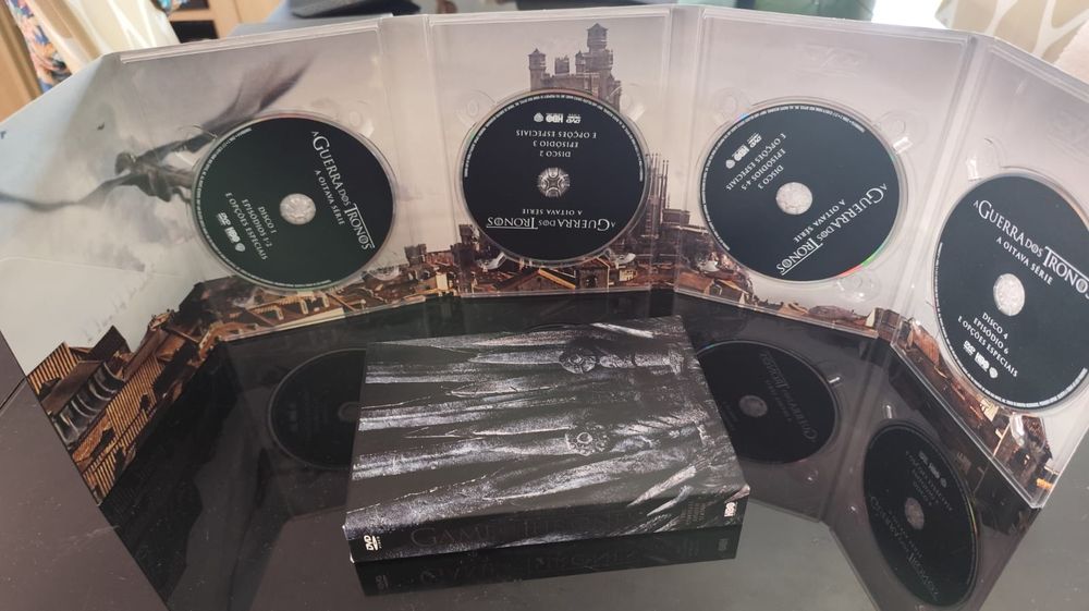 Colecção completa em DVD da Guerra dos tronos