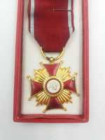 Ładny medal PRL krzyż zasługi w oryginalnym etui
