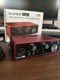 Interfejs Audio Focusrite Scarlett Solo 3 generacja