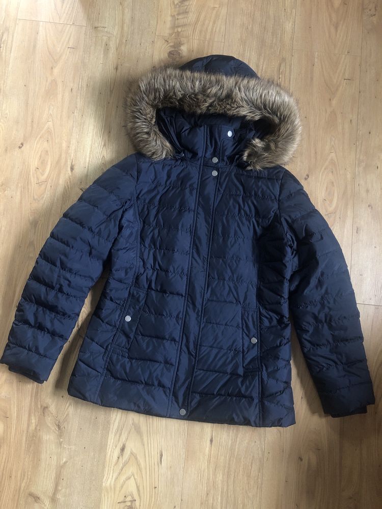 Kurtka damska zimowa, Tommy Hilfiger, granatowa, ciepła