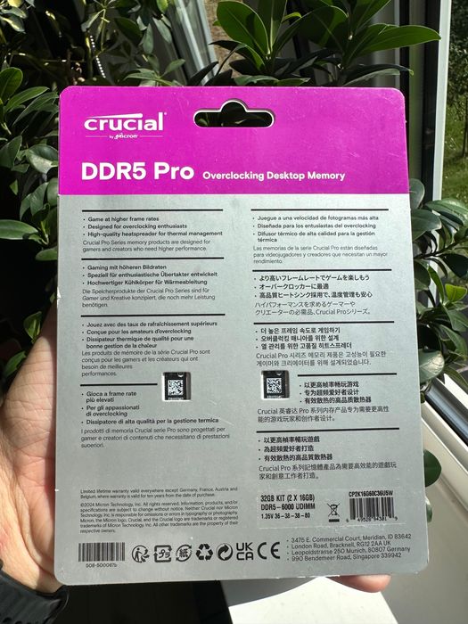 Pamięć RAM Crucial Pro Overclocking DDR5 32 GB 6000MHz CL36 TOMI-TECH